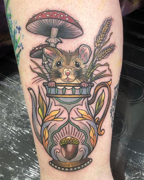 teapot mouse tattoo