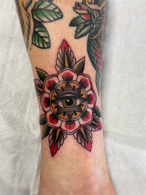 mandala eye tattoo