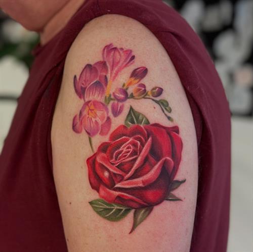 floral freesia rose colour