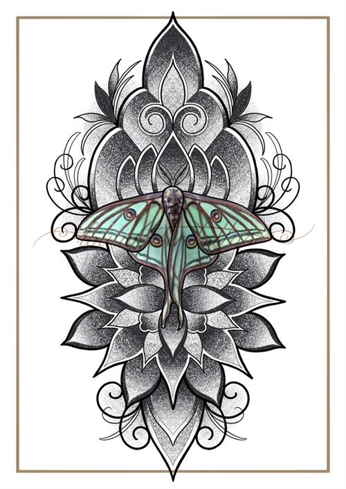 Lou Winter tattoo design